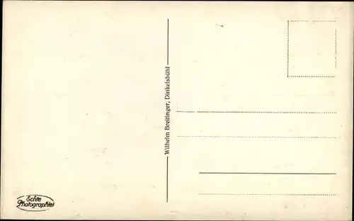 Ak Dinkelsbühl, Deutsches Haus, Fachwerk, Blumenkästen