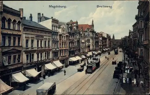 Ak Magdeburg in Sachsen Anhalt, Breiteweg