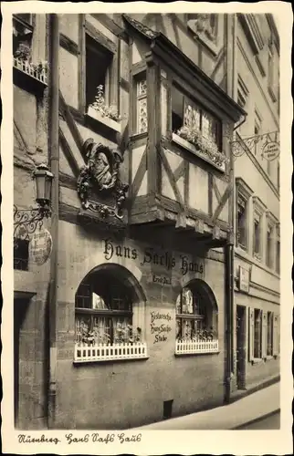 Ak Nürnberg in Mittelfranken, Hans Sachs Haus