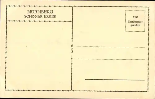 Ak Nürnberg in Mittelfranken, schöner Erker