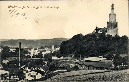 Ak Weida in Thüringen, Schloss Osterburg