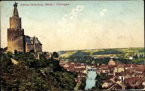 Ak Weida in Thüringen, Schloss Osterburg