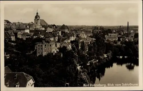 Ak Ronneburg in Thüringen, Blick vom Schlossturm, Panorama