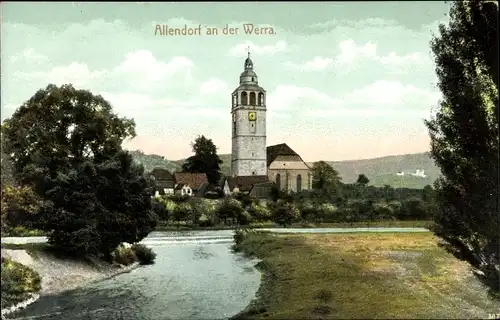 Ak Allendorf an der Werra Hessen, Teilansicht