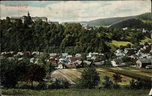 Ak Schwarzburg in Thüringen, Panorama