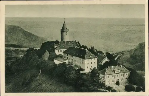 Ak Seitenroda in Thüringen, Leuchtenburg bei Kahla, Panorama