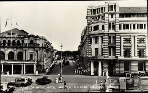 Ak Colombo Ceylon Sri Lanka, The Grand Central Hotel, P. & O. Building