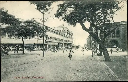 Ak Colombo Ceylon Sri Lanka, York Street