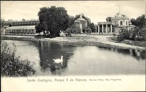 Ak Buenos Aires Argentinien, Partie aus dem Zoologischen Garten