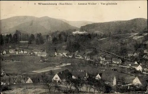 Ak Wissembourg Weißenburg Elsass Bas Rhin, Gesamtansicht