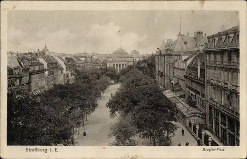 Ak Strasbourg Straßburg Elsass Bas Rhin, Broglie-Platz