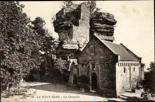 Ak Saverne Zabern Elsass Bas Rhin, Château du Haut-Barr, Burg Hohbarr, Kapelle