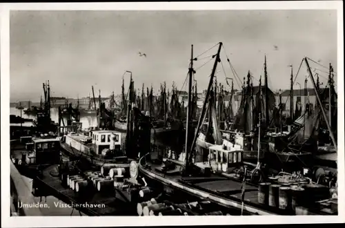Ak IJmuiden Ymuiden Velsen Nordholland, Fischereihafen