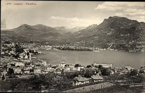 Ak Paradiso Lugano Kanton Tessin, Panorama