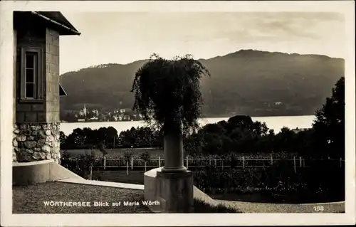 Ak Wörthersee Kärnten, Blick auf Maria Wörth