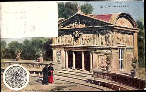 Künstler Ak Vatikan Rom Lazio, Nei Giardini Vaticani