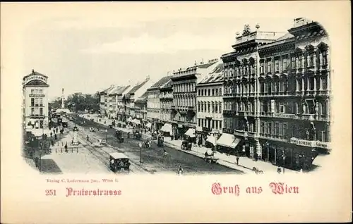 Ak Wien 2 Leopoldstadt, Praterstraße