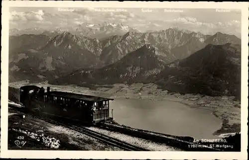 Ak Ried St. Wolfgang am Wolfgangsee Oberösterreich, Schafberg, Bergbahn, Rettenkogel, Sparber