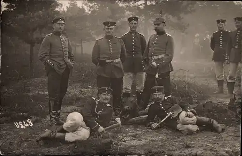 Foto Ak Deutsche Soldaten im Kaiserreich, Infanterie Reg. 78 Herzog Wilhelm von Braunschweig, I.WK