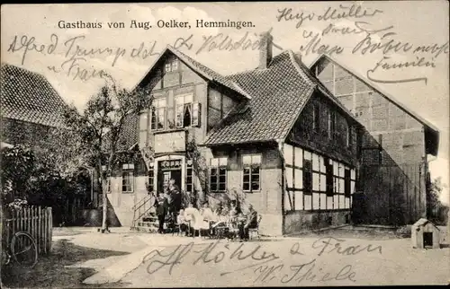 Ak Hemmingen in Niedersachsen, Gasthaus von Aug. Oelker