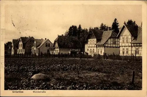 Ak Unterlüß Südheide Niedersachsen, Waldstraße