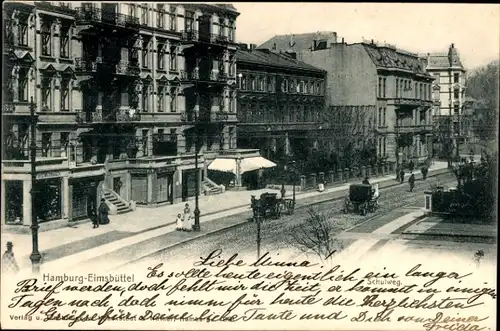 Ak Hamburg Eimsbüttel, Schulweg