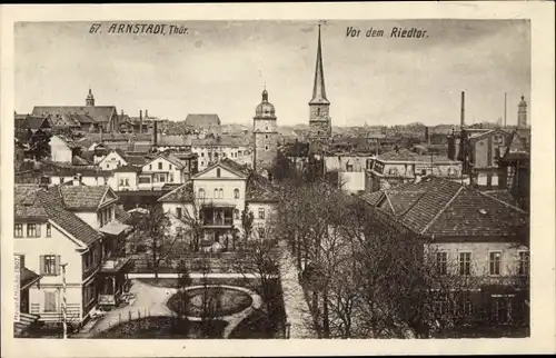 Ak Arnstadt in Thüringen, vor dem Riedtor