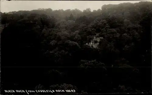 Ak Chudleigh Südwestengland, Black Rock von Chudleigh Rock