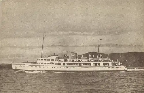 Ak M.V. Royal Sovereign, William Denny & Brothers, Dumbarton, Fährschiff