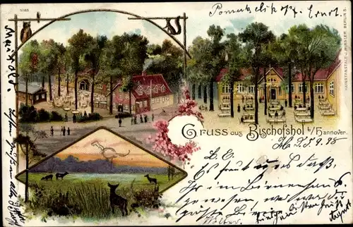 Litho Kleefeld Hannover in Niedersachsen, Gasthaus Bischofshol