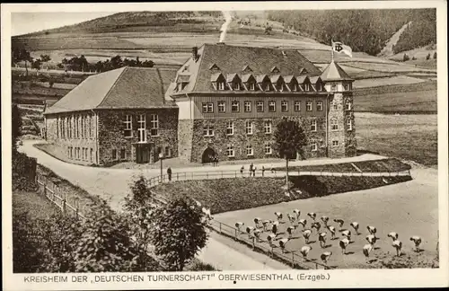 Ak Oberwiesenthal im Erzgebirge, Kreisheim der Deutschen Turnerschaft