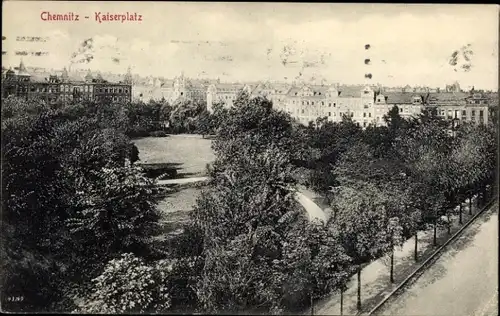 Ak Chemnitz in Sachsen, Kaiserplatz