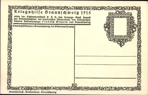 Künstler Ak Clausen, Quatre Bras 1815, 16 Juni 1915, Braunschweig, Napoleonsche Kriege