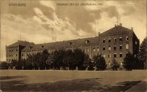 Ak Bückeburg im Kreis Schaumburg, Kaserne des VII Jägerbataillons