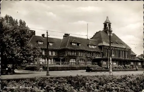 Ak Hamborn Duisburg im Ruhrgebiet, Bahnhof