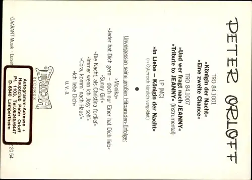 Ak Schauspieler Peter Orloff, Portrait