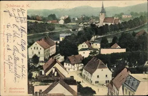 Ak Świerzawa Schönau an der Katzbach Schlesien Polen, Teilansicht, Kirche