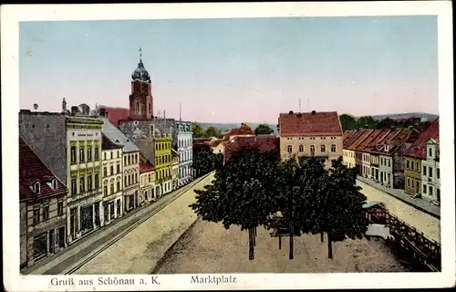 Ak Świerzawa Schönau an der Katzbach Schlesien Polen, Marktplatz