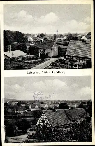 Ak Uniejowice Leisersdorf Zagrodno Adelsdorf Schlesien, Teilansichten