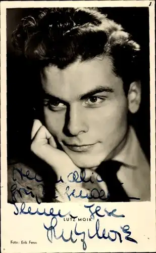 Ak Schauspieler Lutz Mok, Portrait, Autogramm