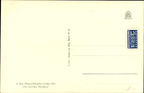 Ak Schauspielerin Lutz Moik, Portrait, Autogramm, der fröhliche Weinberg