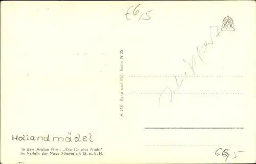 Ak Schauspieler Gunnar Möller, Portrait, Autogramm, Hollandmädel