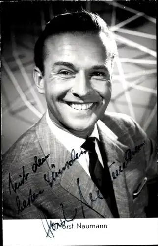 Ak Schauspieler Horst Naumann, Portrait, Autogramm