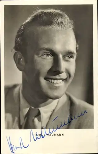 Ak Schauspieler Horst Naumann, Portrait, Autogramm