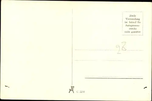 Ak Schauspielerin Olga Tschechowa, Portrait, Autogramm, Kopfbedeckung