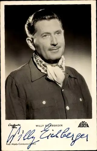 Ak Schauspieler Willy Eichberger, Portrait, Autogramm, Halstuch, Liebeserwachen