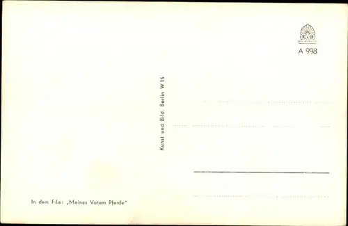 Ak Schauspielerin Sonja Sutter, Portrait, Drei Birken auf der Heide, Autogramm