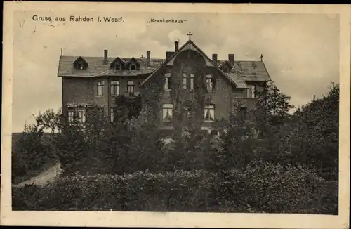 Ak Rahden in Westfalen, Krankenhaus