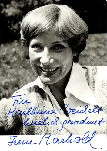 Ak Schauspielerin Irene Marhold, Portrait, Autogramm