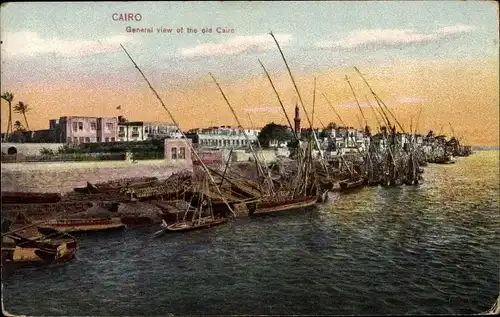 Ak Cairo Kairo Ägypten, Gesamtansicht der Altstadt